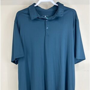 Gerry Performance Polo Shirt Mens 2XL Gray Golf Polo Stretch Active Comfort
